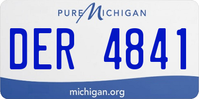 MI license plate DER4841