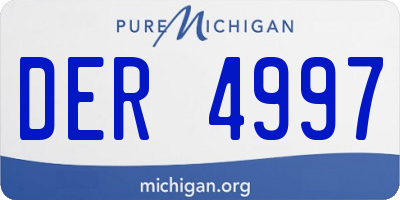MI license plate DER4997