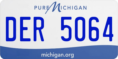 MI license plate DER5064