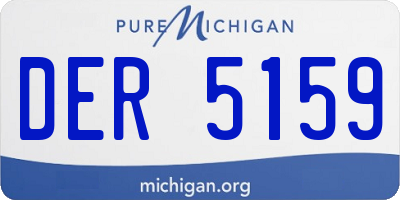 MI license plate DER5159