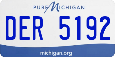 MI license plate DER5192