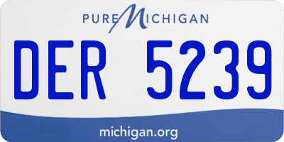 MI license plate DER5239