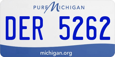 MI license plate DER5262