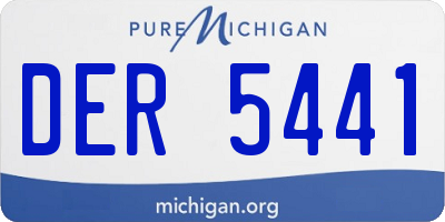 MI license plate DER5441