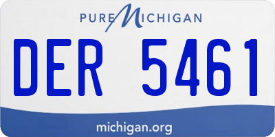 MI license plate DER5461