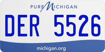 MI license plate DER5526
