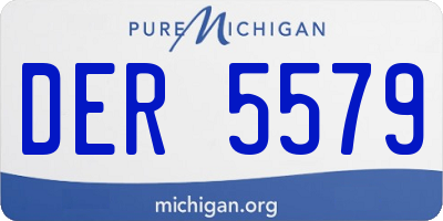 MI license plate DER5579