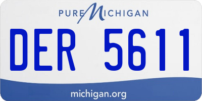 MI license plate DER5611