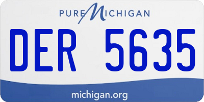 MI license plate DER5635