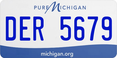 MI license plate DER5679