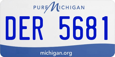 MI license plate DER5681