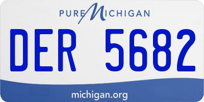 MI license plate DER5682