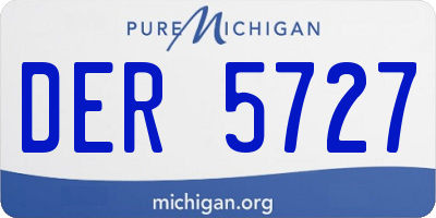 MI license plate DER5727