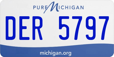 MI license plate DER5797