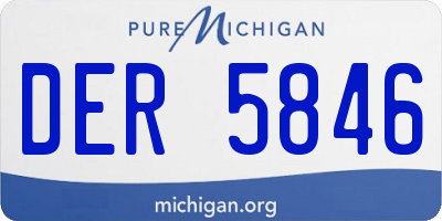 MI license plate DER5846