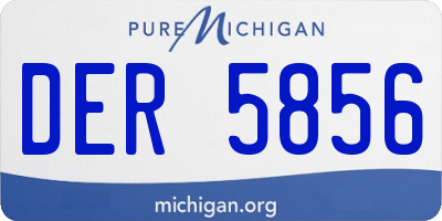 MI license plate DER5856