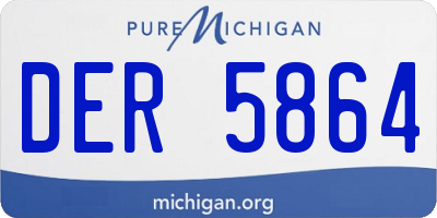 MI license plate DER5864