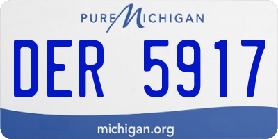 MI license plate DER5917