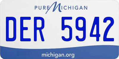 MI license plate DER5942