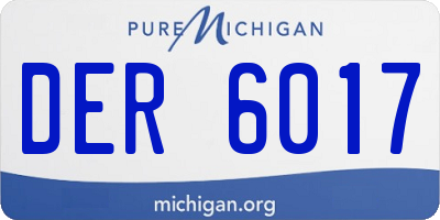 MI license plate DER6017