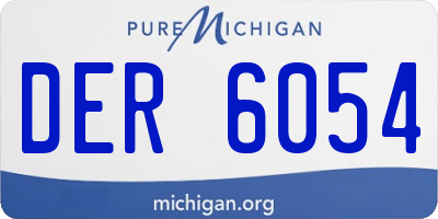MI license plate DER6054