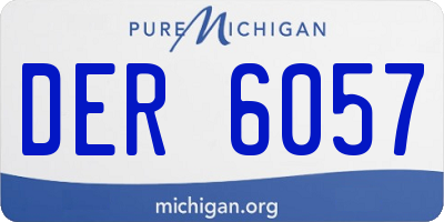 MI license plate DER6057
