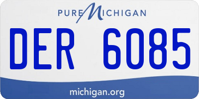 MI license plate DER6085
