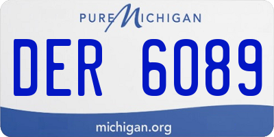 MI license plate DER6089