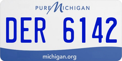 MI license plate DER6142