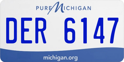 MI license plate DER6147