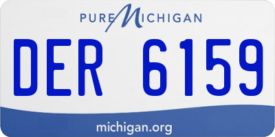 MI license plate DER6159
