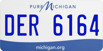 MI license plate DER6164