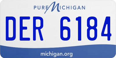 MI license plate DER6184