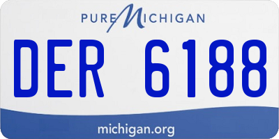 MI license plate DER6188