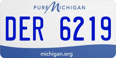 MI license plate DER6219