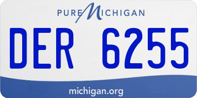 MI license plate DER6255
