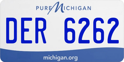MI license plate DER6262