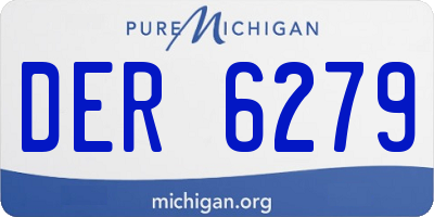 MI license plate DER6279
