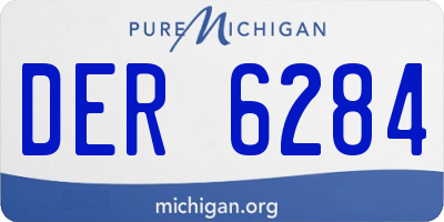 MI license plate DER6284