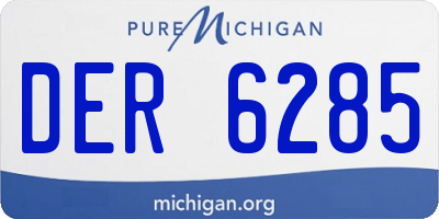 MI license plate DER6285