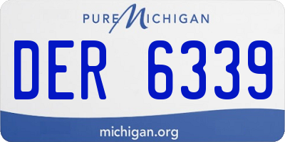 MI license plate DER6339