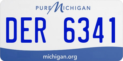MI license plate DER6341