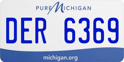 MI license plate DER6369