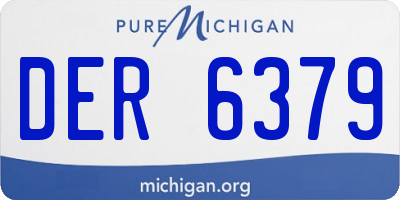 MI license plate DER6379