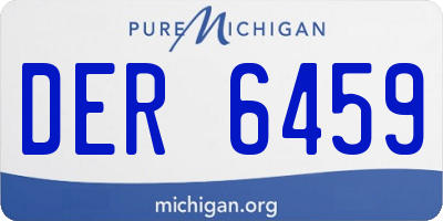 MI license plate DER6459
