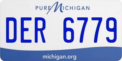 MI license plate DER6779
