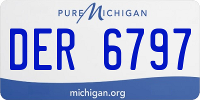 MI license plate DER6797
