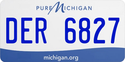 MI license plate DER6827