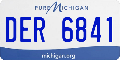 MI license plate DER6841
