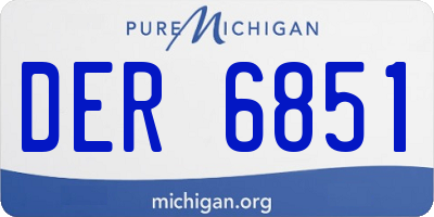 MI license plate DER6851